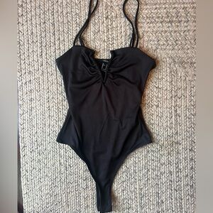 Forever21 black bodysuit NWT